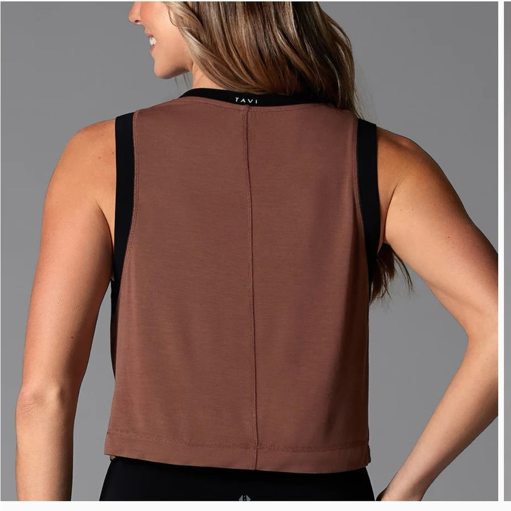 NWT: Tavi brand “sporty tank” clove ebony color